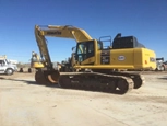Side of used Excavator